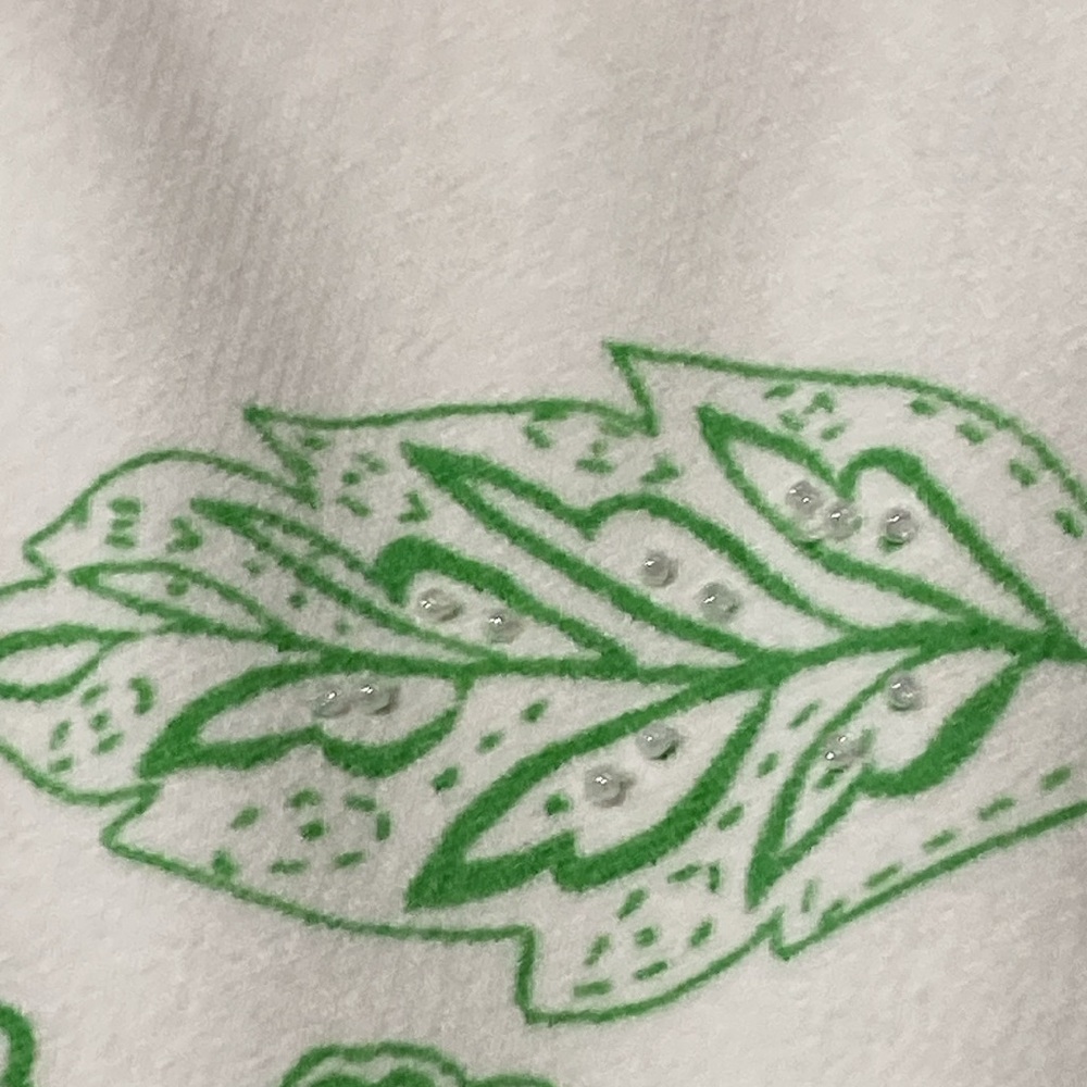 Pendleton Green Leaf Button Up Sweater Pl - image 5